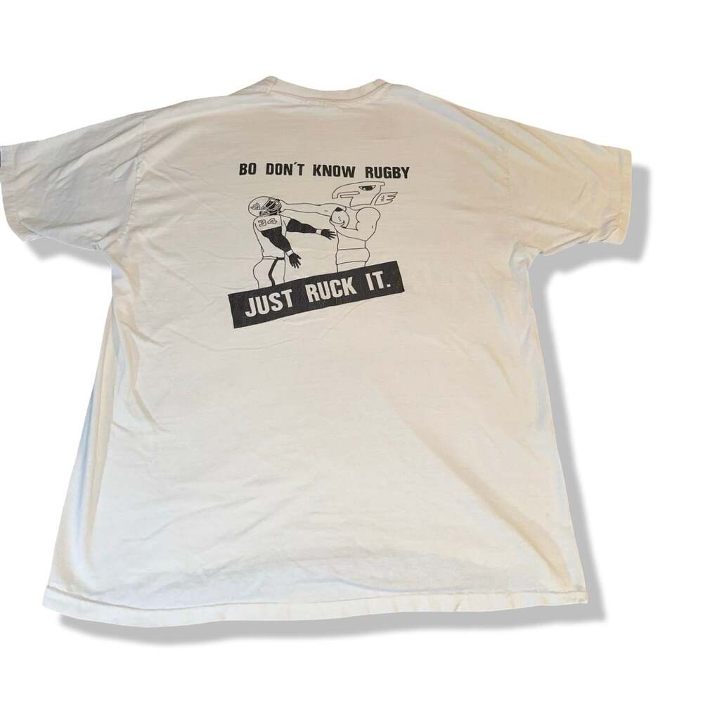 Vintage University of British Columbia UBC Rugby Club Bo Don't Know Rugby T-Shir
